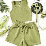 ست کراپ شورتک زنانه