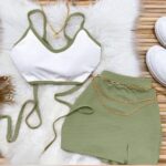 ست کراپ دامن بندی