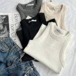 تاپ یقه گرد